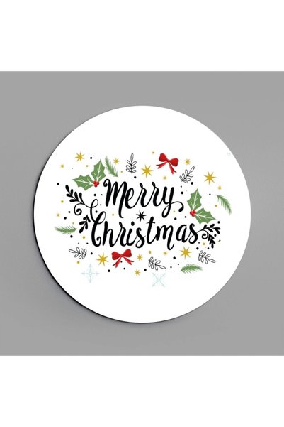 Generic Brand New Year Series New Year Digital Printed 4-Piece Wooden Coasters Model 002