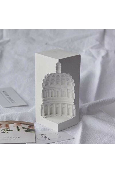 Genel Markalar Yeni Mimar Ofis Hediyesi Masa Dekor 3 Boyutlu Beyaz Katedral V...