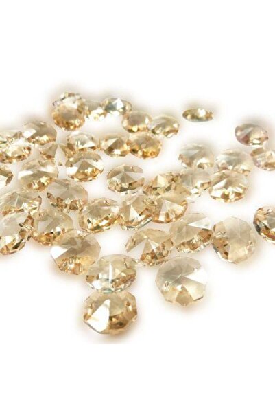 ADA AVİZE 14 Mm Bal-şampanya Octagon Işlenmiş Avize Taşı 40 Adet