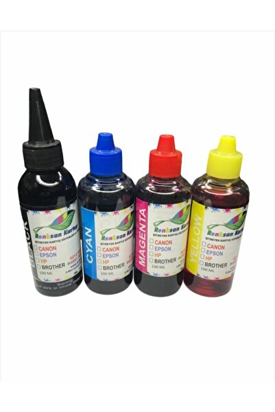 Renksan Canon Pixma G3410 Uyumlu Mürekkep 4 Renk 100 Ml