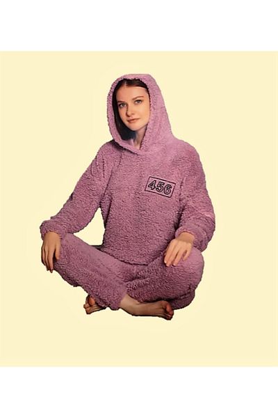 ARCAN Şarpa Plush Hooded Pajama Set