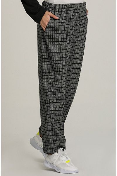 birsen içgiyim Large Size Pocketed Elastic Stamped Trousers