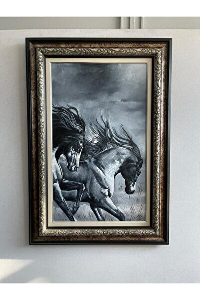 Asmin Sanat Evi At Resmi Orijinal Yağlı Boya 70x100