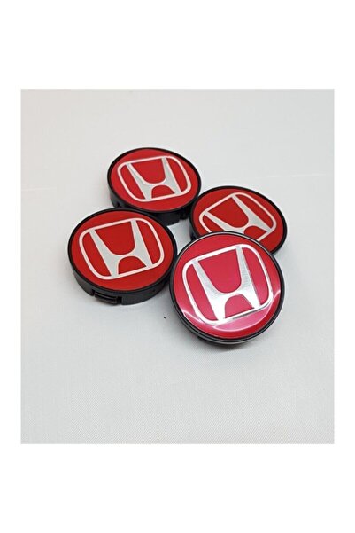 automars Honda Jant Göbeği Kırmızı 58-55mm 4'lü Set 894564654594
