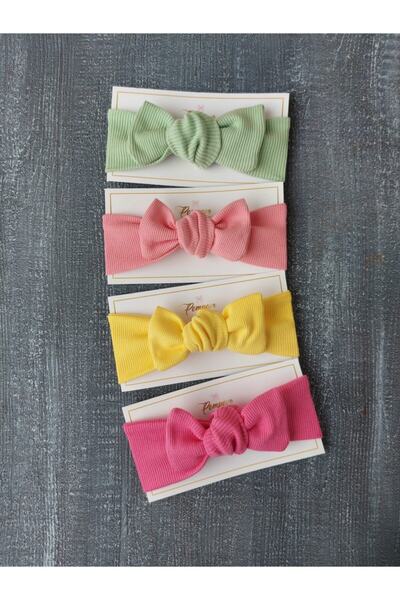 pempem bandana باندانا مضلعة للفتيات الصغيرات 4 قطع