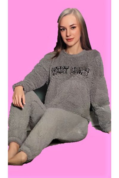 ARCAN Set Pijama Maișă Şarpa Gri