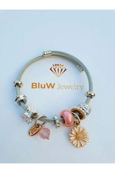 Everglow Jewelry Çelik Papatya Charmlı Bileklik