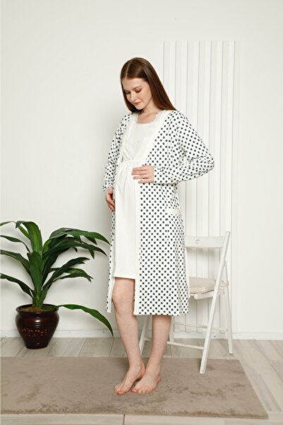 Semm Mix Maternity Nightgown Ecru Lace