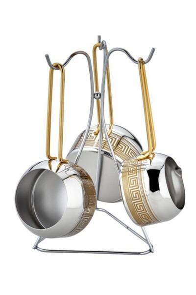 SILA طقم إبريق قهوة مزين بالذهب مكون من 4 قطع من Artuklu 840-g