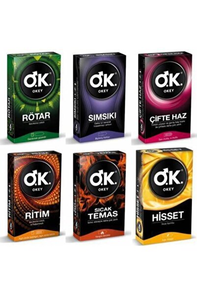 Okey Bay Temur Tic. Okey Prezervatif Karma Paket 60 Lı