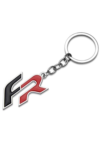 GARDENAUTO سلسلة مفاتيح معدنية ثلاثية الأبعاد من الكروم لسيارة Seat Arona Fr