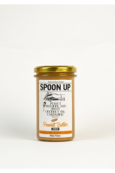 SPOONUP Hurma Parçacıklı Ballı Fıstık Ezmesi 284gr (GLUTENSİZ,KATKISIZ,ŞEKERSİZ)