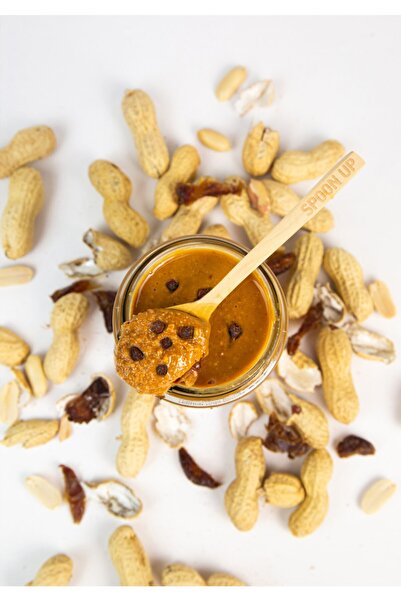 SPOONUP Hurma Parçacıklı Ballı Fıstık Ezmesi 284gr (GLUTENSİZ,KATKISIZ,ŞEKERSİZ)