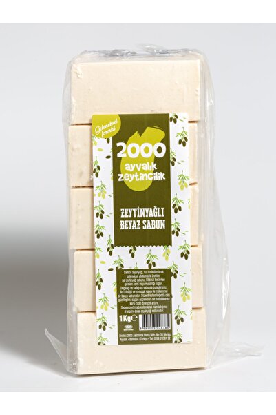 2000 AYVALIK ZEYTİNCİLİK Geleneksel Saf Zeytinyağı Sabunu 1 Kg (5 Adet)