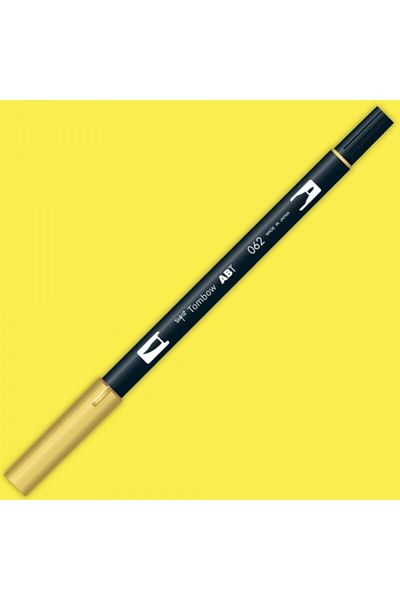 Tombow Ab-t Dual Brush Pen Graphic Pen - Pale Yellow