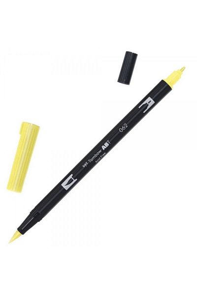 Tombow Ab-t Dual Brush Pen Graphic Pen - Pale Yellow
