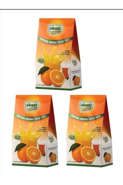 Okant 3 lü Paket Portakal Aromalı Içecek %100 Şeker Pancarı İle Üretim