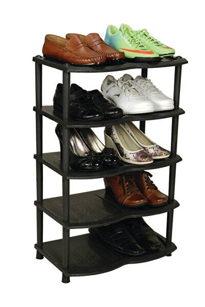 EMIR 5 Katlı Plastik Ayakkabılık Çiftli Ayakkabı Rafı