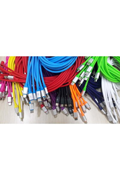 bt bayır teknoloji Micro Usb Telefon Şarj Kablosu Silikon Hızlı Şarj Beyaz