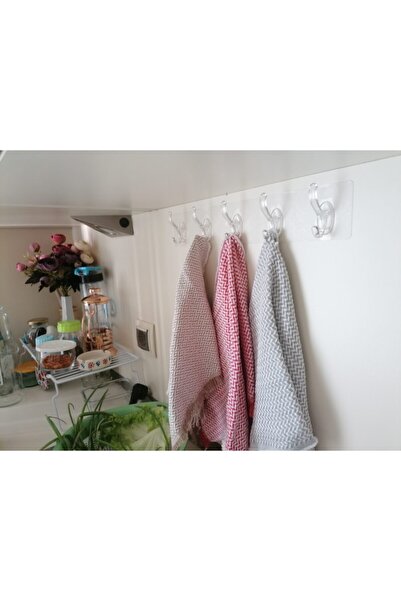 YEŞİLHAN Διαφανής κρεμάστρα σιλικόνης (2 τεμάχια)