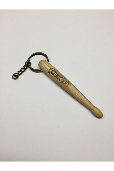 okecajon Mini Wooden, Drumstick Keychain, Drumstick Keychain