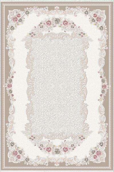 10 Post Online Runner Hallway Ecru Cream Digital Printing Non-Slip Round Oval Cutting Thin Washable Carpet