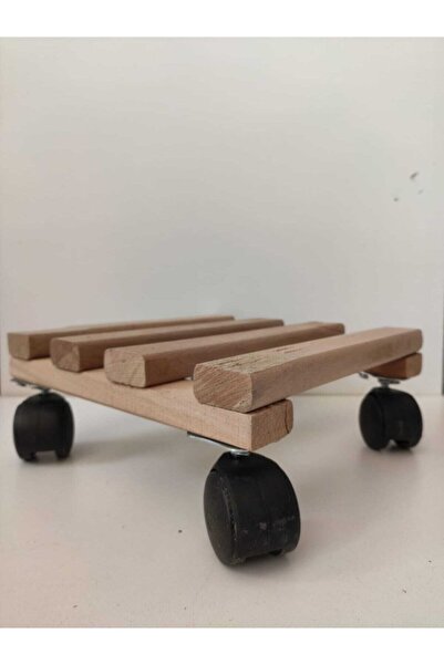 markarizma Kopya - Ahşap Saksı Altlığı Damacana Tüp Saksı Sehpası