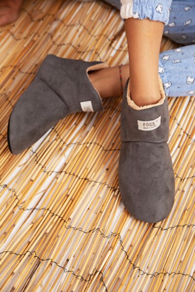 Fogs Unisex Panduf Ev Botu Yumuşak Ses Yapmaz Taban