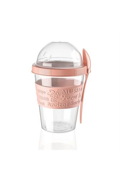Titiz Take'n Go Prepare and Go Fruit Yogurt Container with Lid and Spoon