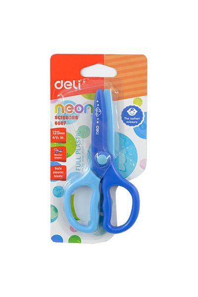 Deli Deli Blue Full Plastic Scissors