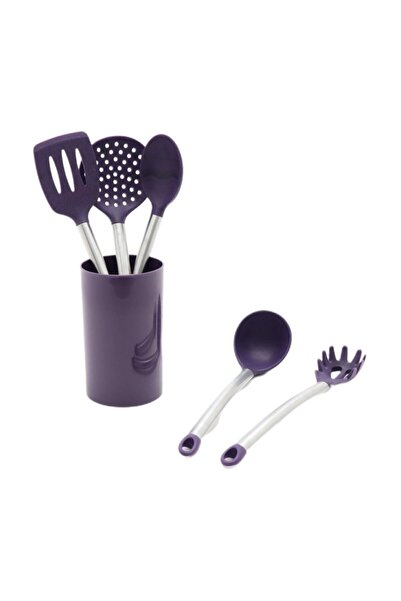 ACAR Ivy-9980/12 6'lı Silikon Kepçe Seti Lila