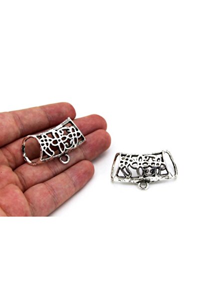 yfhobi 1 Adet - 25x43 Mm, Kolye, Fular Ve Iğne Oyası Aparatı, Metal Takı Malz...