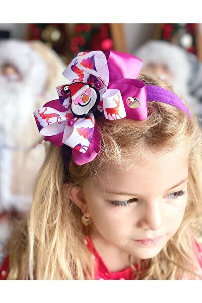 QUEEN AKSESUAR Πρωτοχρονιάτικο πολυτελές σχέδιο Άγιος Βασίλης με φιόγκο με βε...