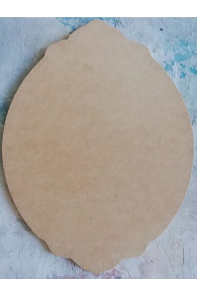 SERAP İSKENDER PAİNTİNG Desenli Oval Mdf Pano 42x31 Cm