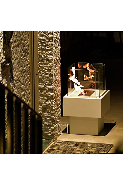 Starfire Tower - Bioethanol Şömine ( Taşınabilir Şömine ) (beyaz)