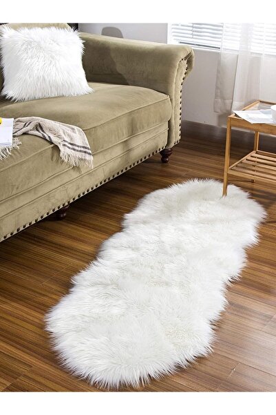 Tappeto Akrilik Kuzu Post Beyaz