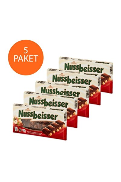 Choceur Nussbeisser Bol Fındıklı Alman Çikolatasu 100 gr 5 Paket