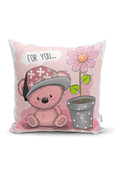 Realhomes Digital Printed Modern Pillow Throw Pillow Case with Flower Pot and...