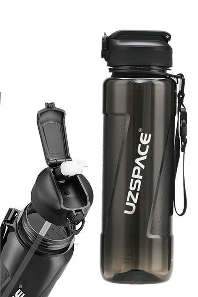 Uzspace 1000ml - Large Size - Tritan Water Bottle with PIPET