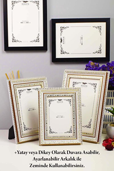 Raven 3'lü Set 10cmx15cm 13cmx18cm 15cmx21cm Resim, Fotoğraf, Belge, Poster, ...