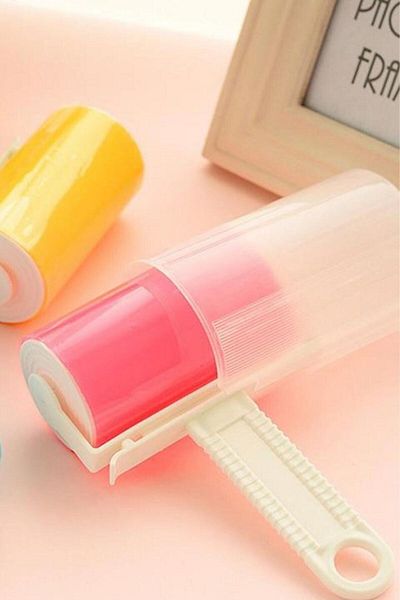 Buffer 4 Pieces New Generation Washable Practical Hair and Dust Collection Roller Apparatus