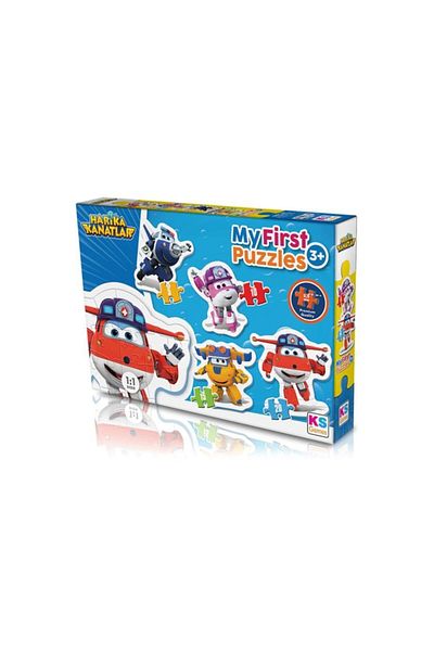Ks Puzzle Children's Educational and Fun Cute Wonderful Wings 5+10+15+20 Pieces 4 in 1 i Puzzle
