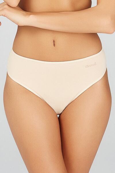 Kom Düz Koton Modal Kadın Külot Basic Slip