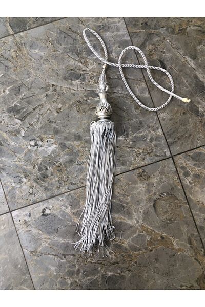lovelyhome35 Gray Color Polyester Curtain Middle Pendant-curtain Middle Ornament