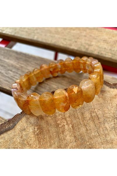 AYZE DOĞALTAŞ Citrine Bracelet - Special Cut