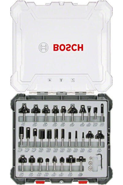 Bosch 30 Parça Karışık Freze Ucu Seti 6 Mm Şaft (pro) - 2607017474