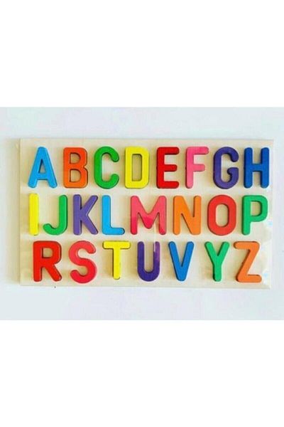 Bundera Montessori Children's Toy - Wooden Letters Alphabet Puzzle Bultak