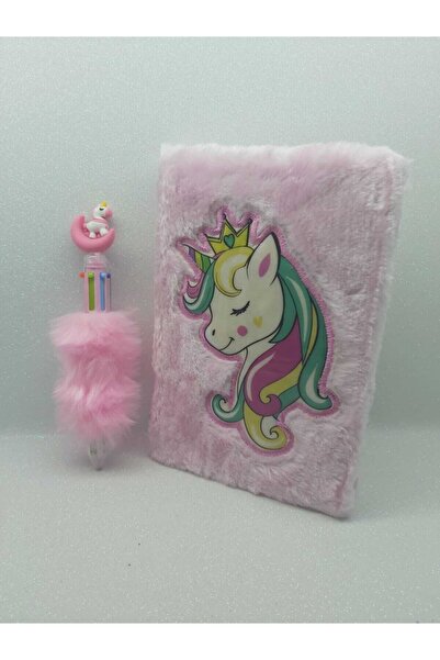 Mikro Unıcorn Hatıra Defteri Peluş & Peluş Tükenmez Kalem