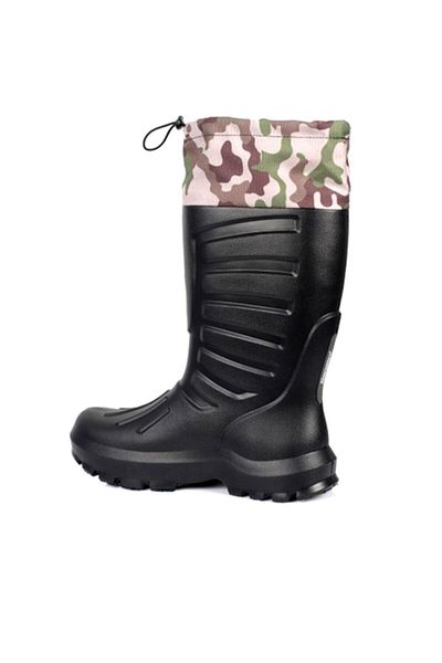 Sonimix Black Thermal Eva Rubber Boots with Socks
