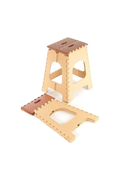 EveFix Katlanır Tabure Büyük Boy Krem